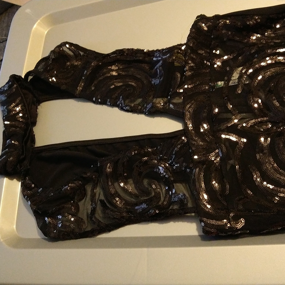 Women's sheer sequin dress size medium